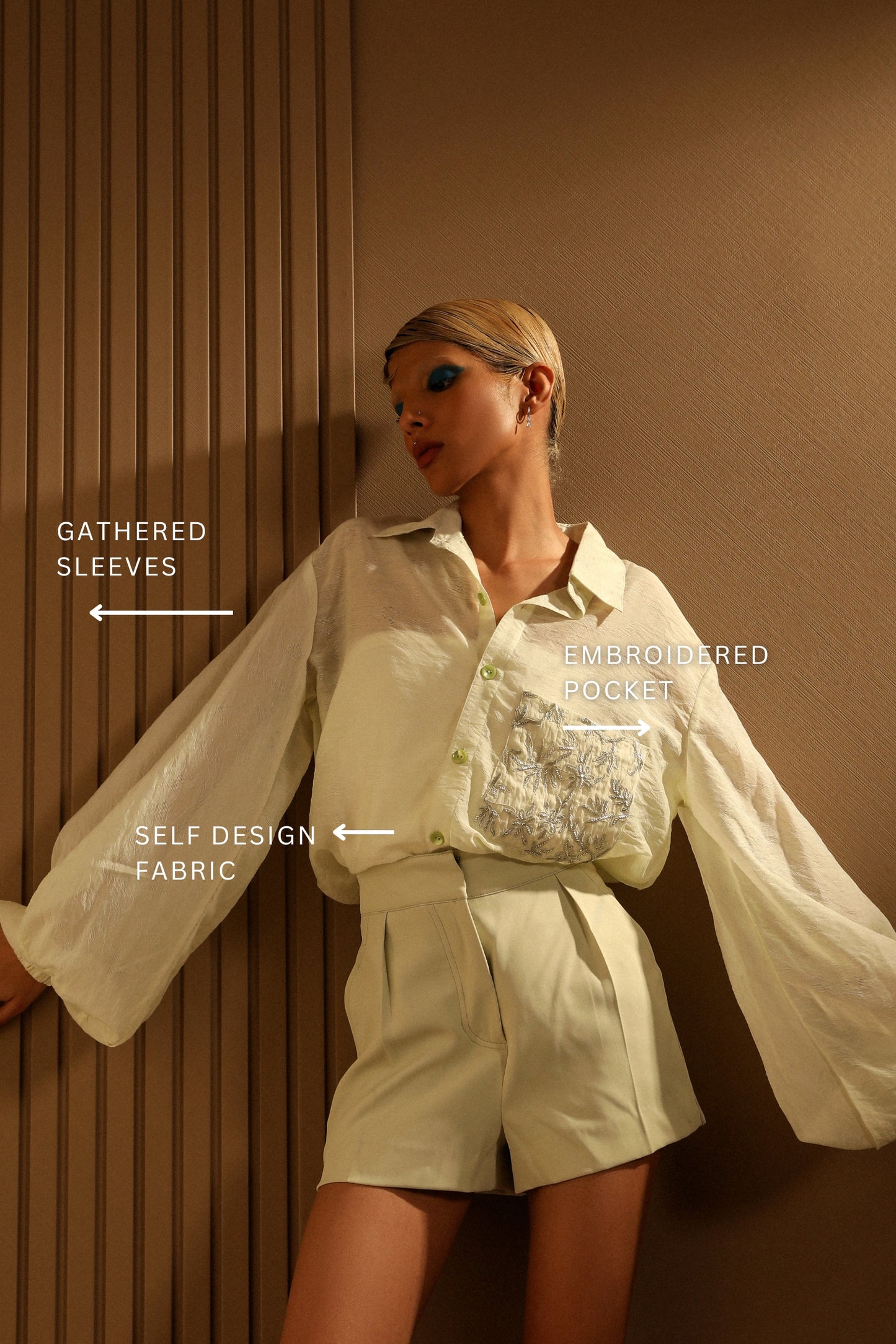 MINT EMBROIDERED SHIRT