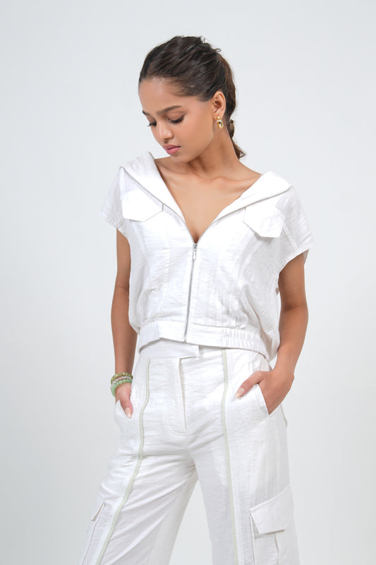 Cloud Linen Overshirt with Pants