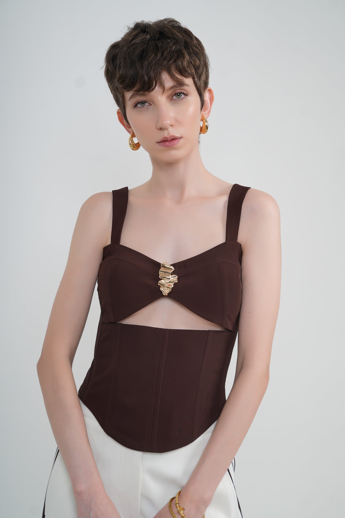 COCOA CUTOUT CORSET
