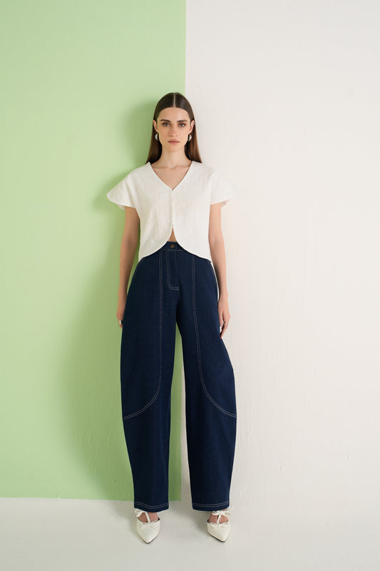 IVORY PETAL SHIRT