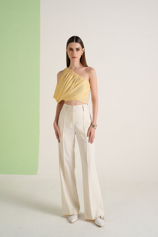 LEMON DRAPE TOP