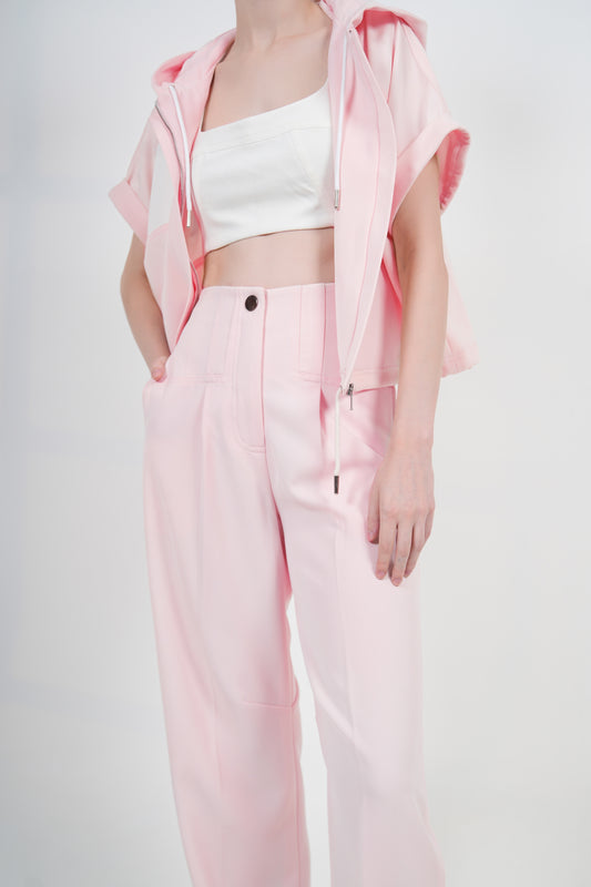 ROSE BARREL LEG PANTS