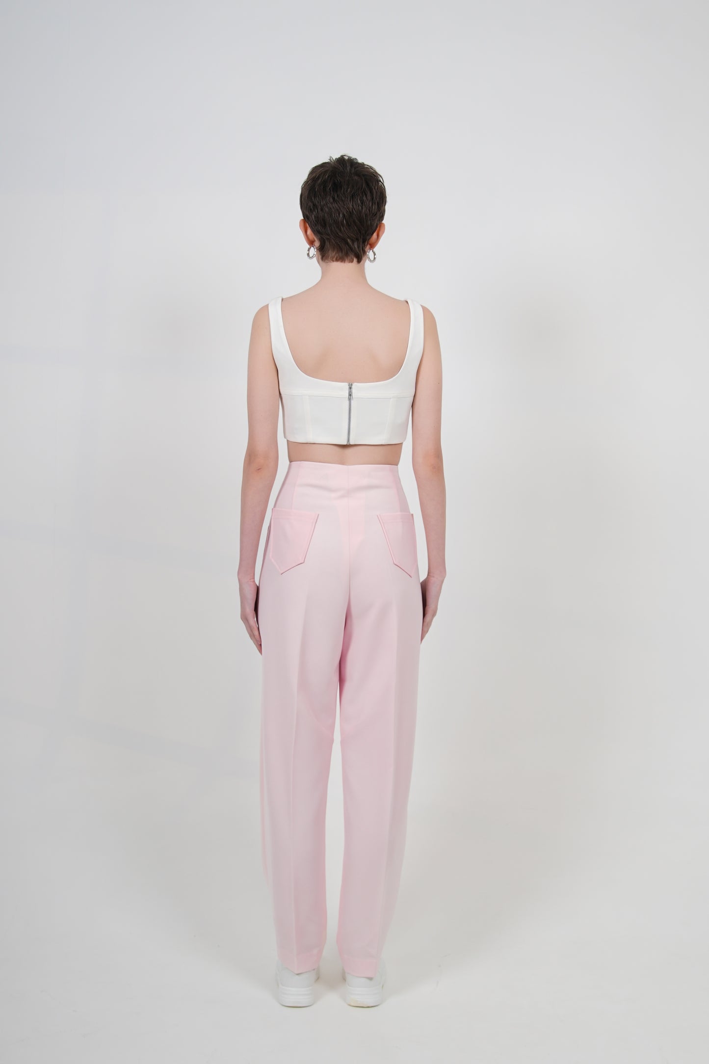 ROSE BARREL LEG PANTS