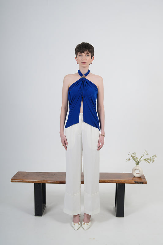 BLUEPRINT DRAPED TOP