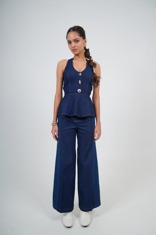 DENIM DUSK PEPLUM