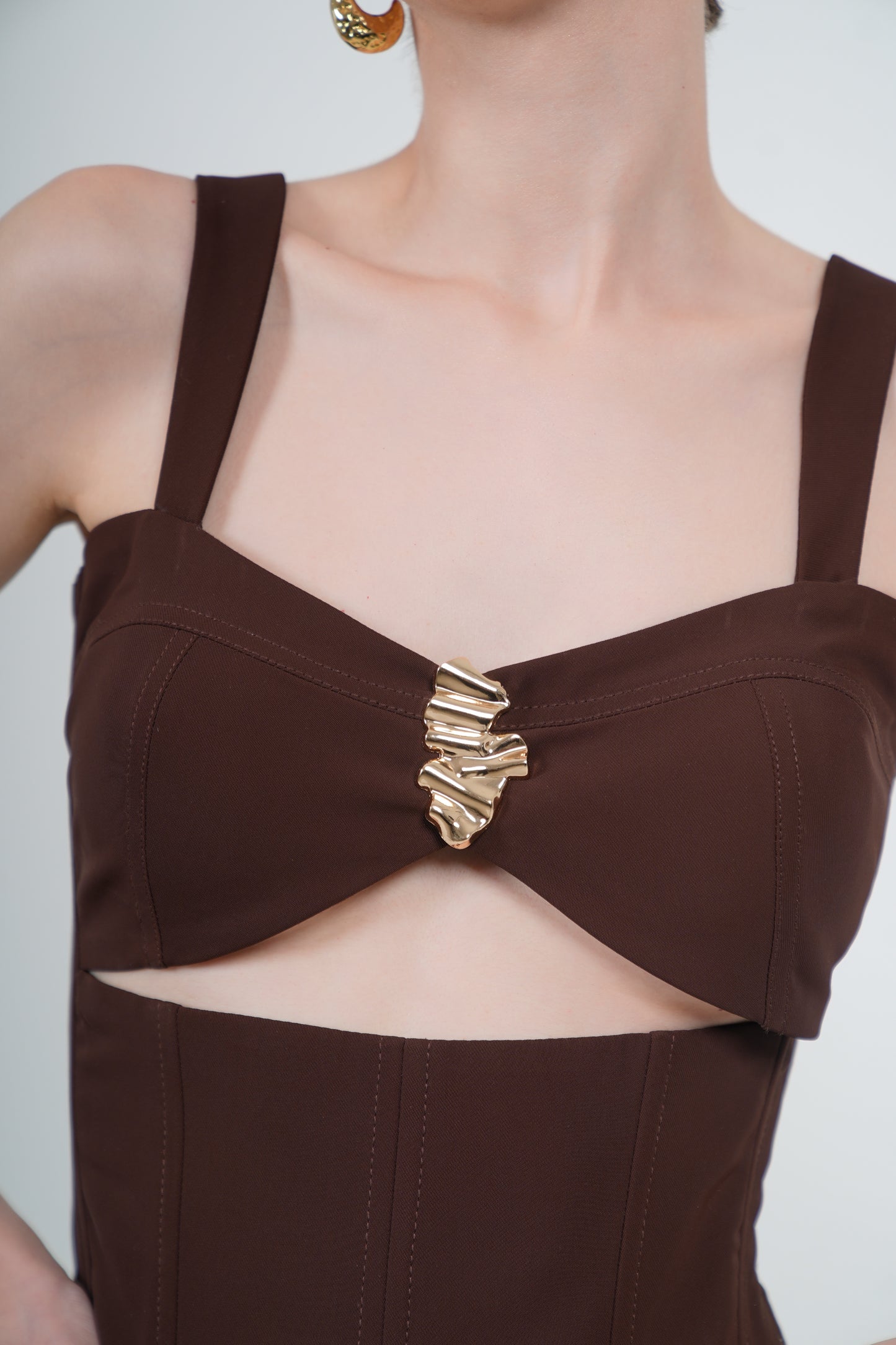 COCOA CUTOUT CORSET