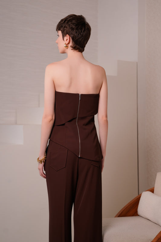Cocoa Longline Top with Pants