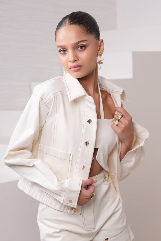 IVORY MARBLE JACKET