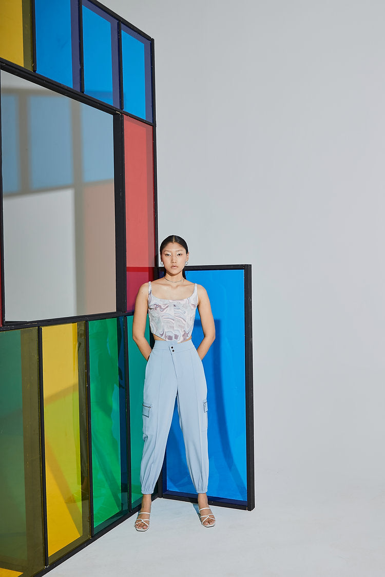 Aqua Asymmetric Joggers