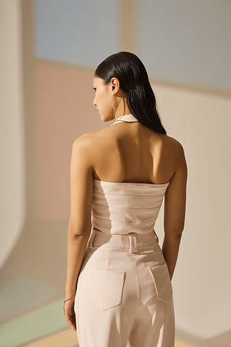 Pearl Halter Bustier