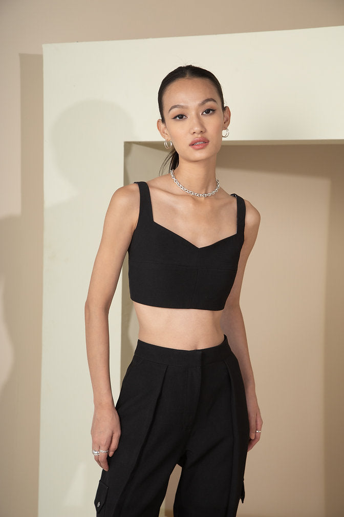 Jet Black Bustier