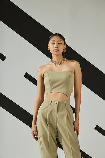 Jade Asymmetric Corset