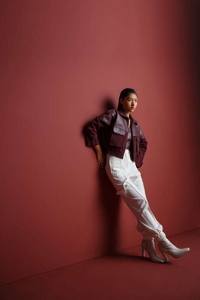 Burgundy Leather Jacket