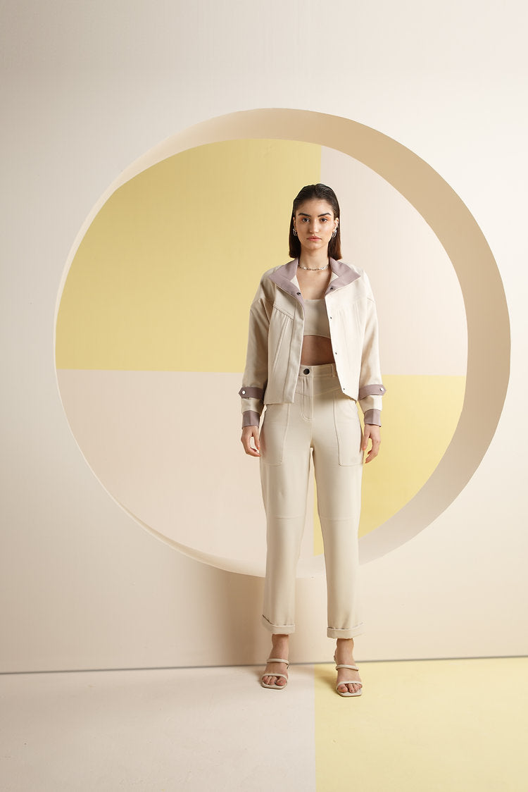 Ivory Tapered Pants