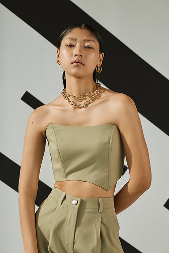 Jade Asymmetric Corset