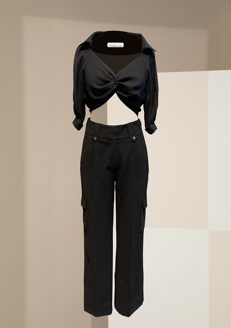 Jet Black Knot Shirt