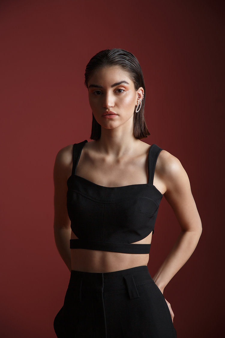 Midnight Cutout Bustier