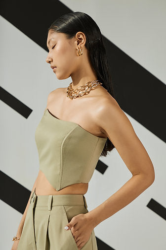 Jade Asymmetric Corset