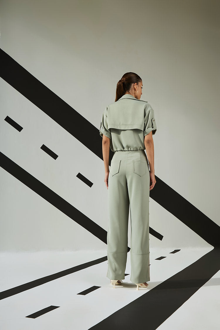 Jade Crop Overshirt