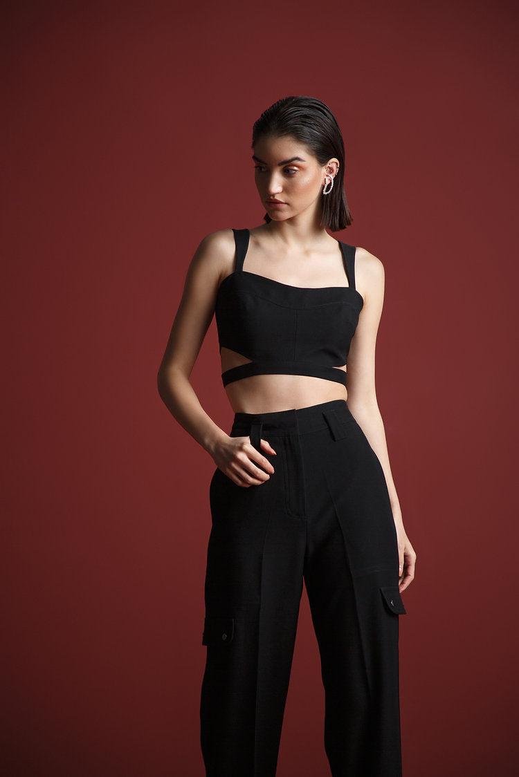 Midnight Cutout Bustier
