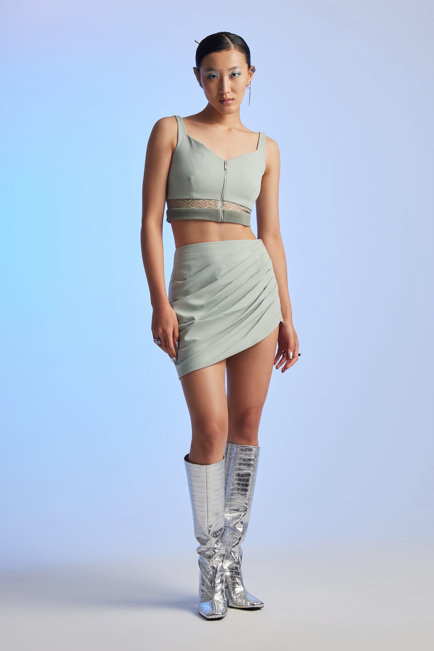 NOVA DRAPED SKIRT