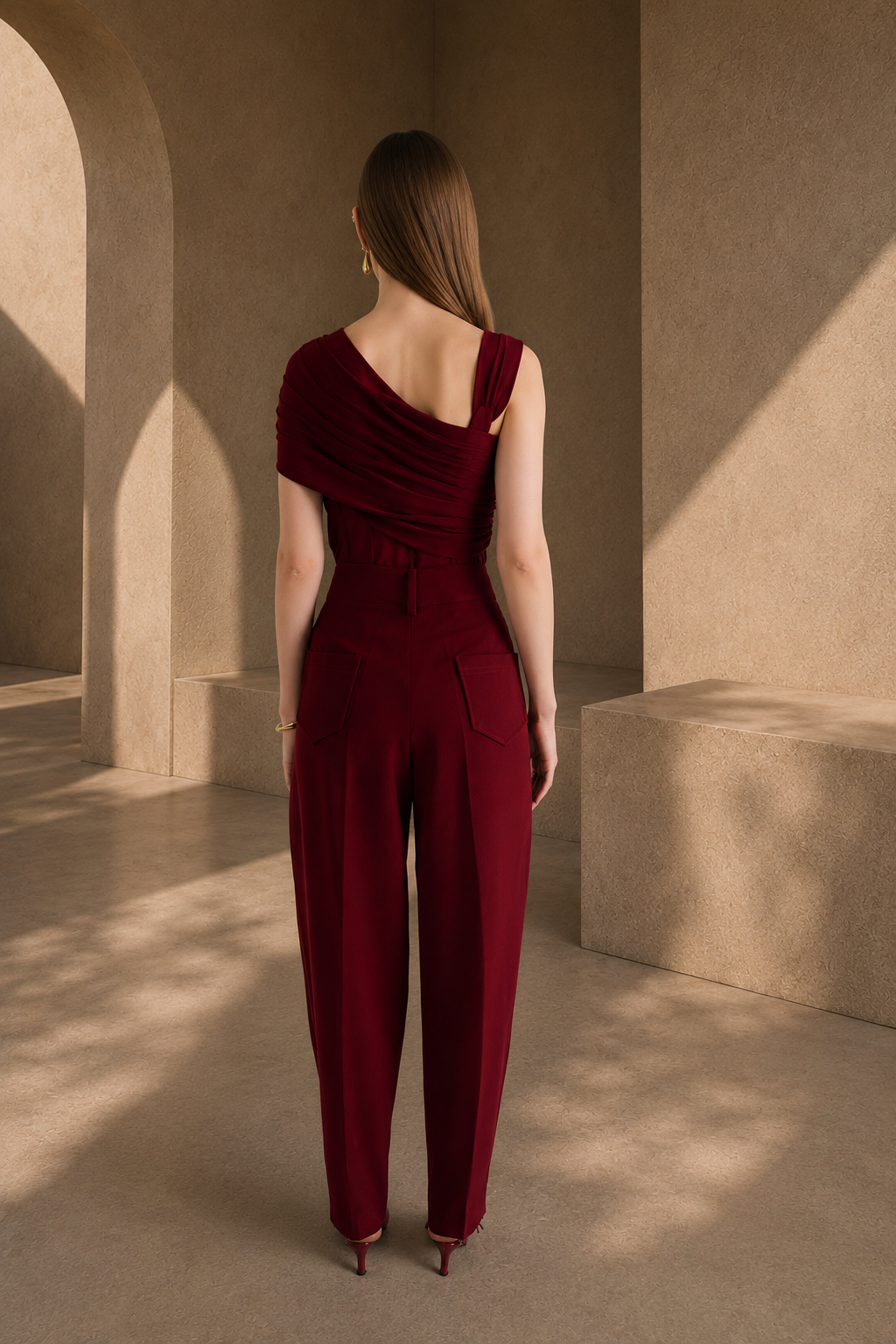 CHERRY BARREL PANTS