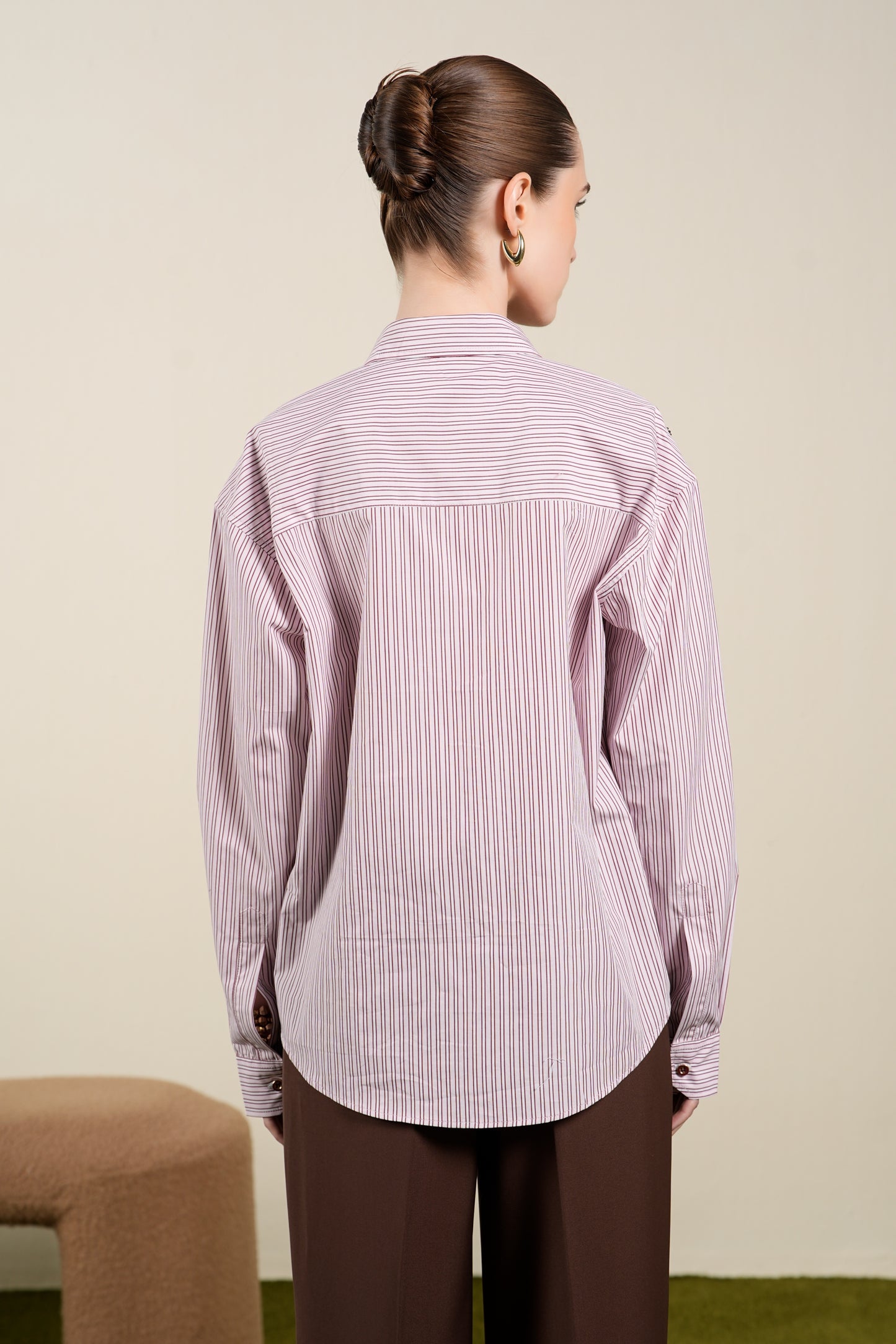 ROSE STRIPED SHIRT