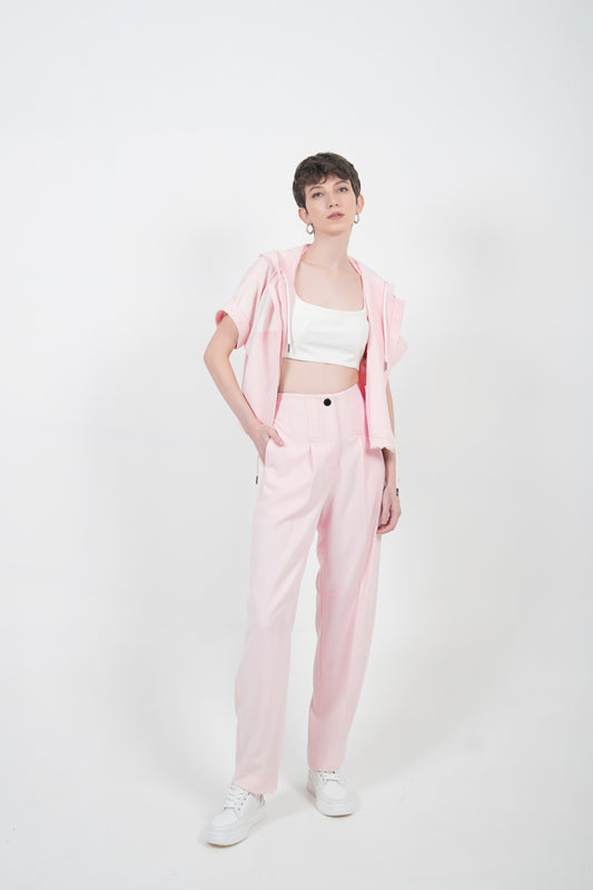 ROSE BARREL LEG PANTS