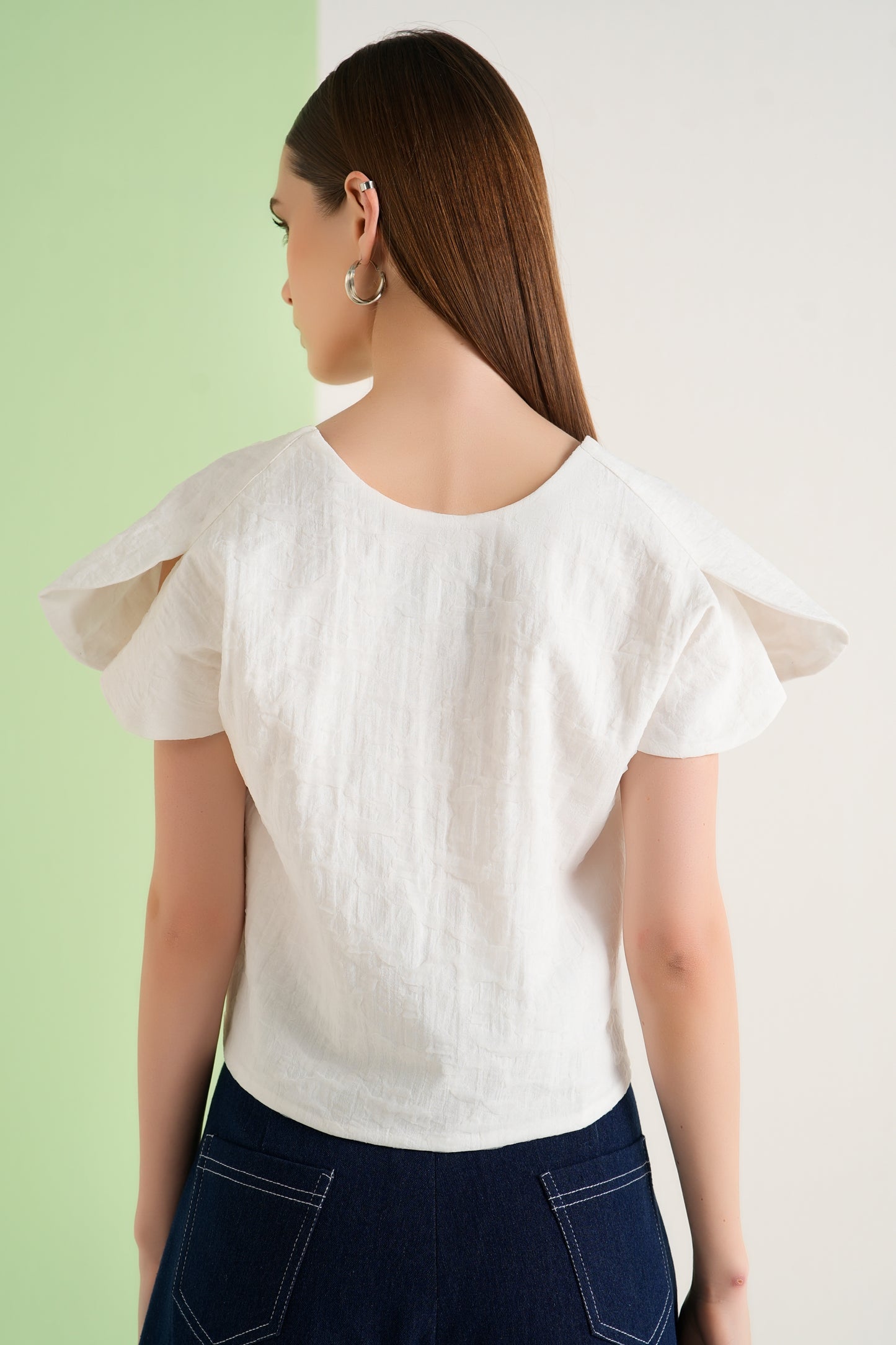 IVORY PETAL SHIRT