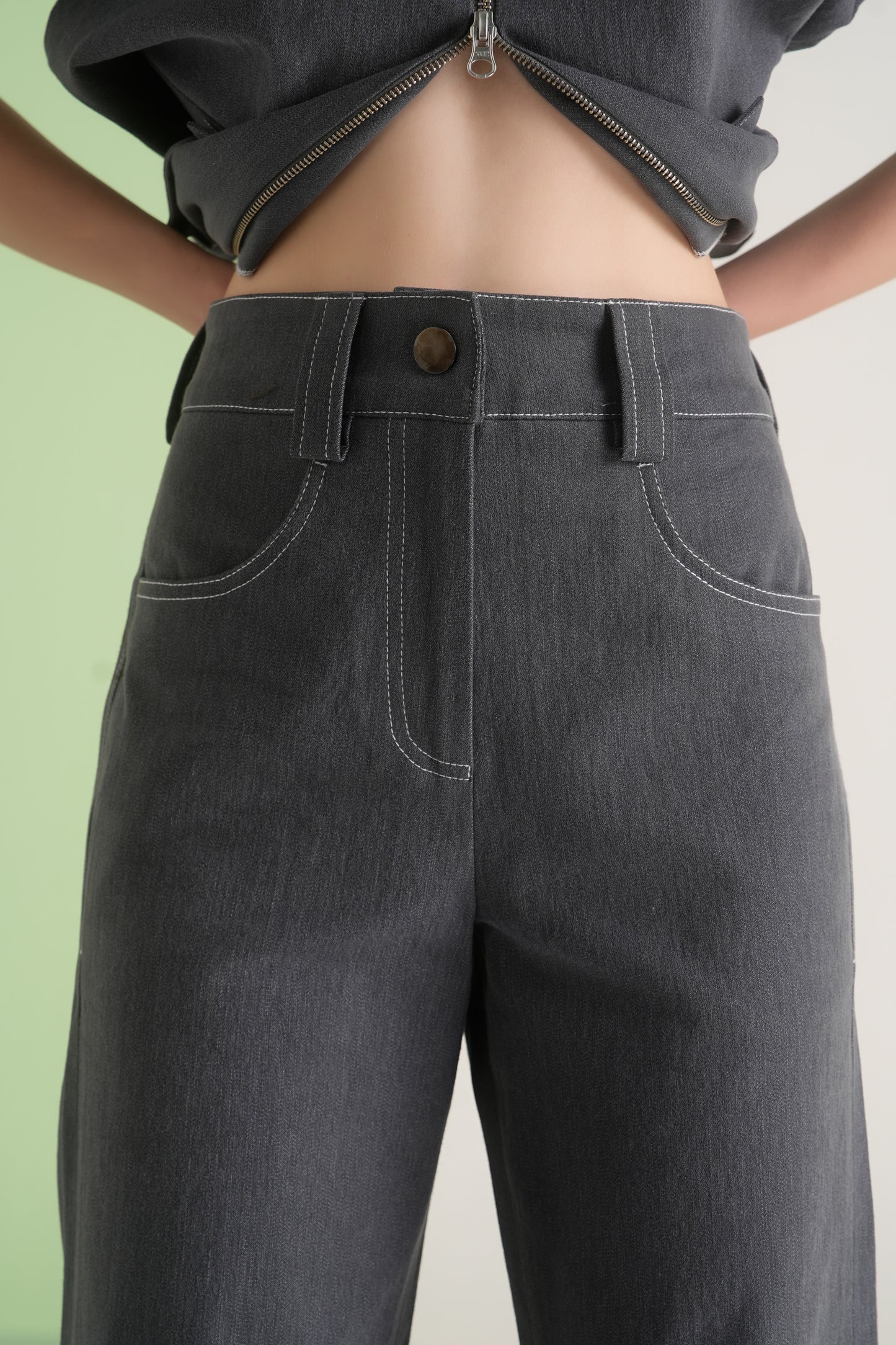 Charcoal Flared Pants