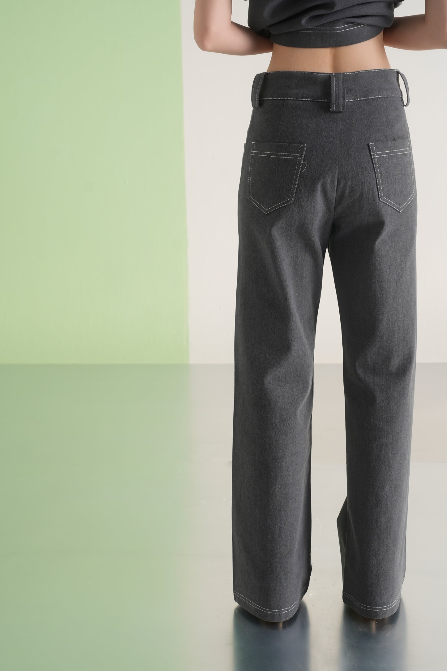 Charcoal Flared Pants