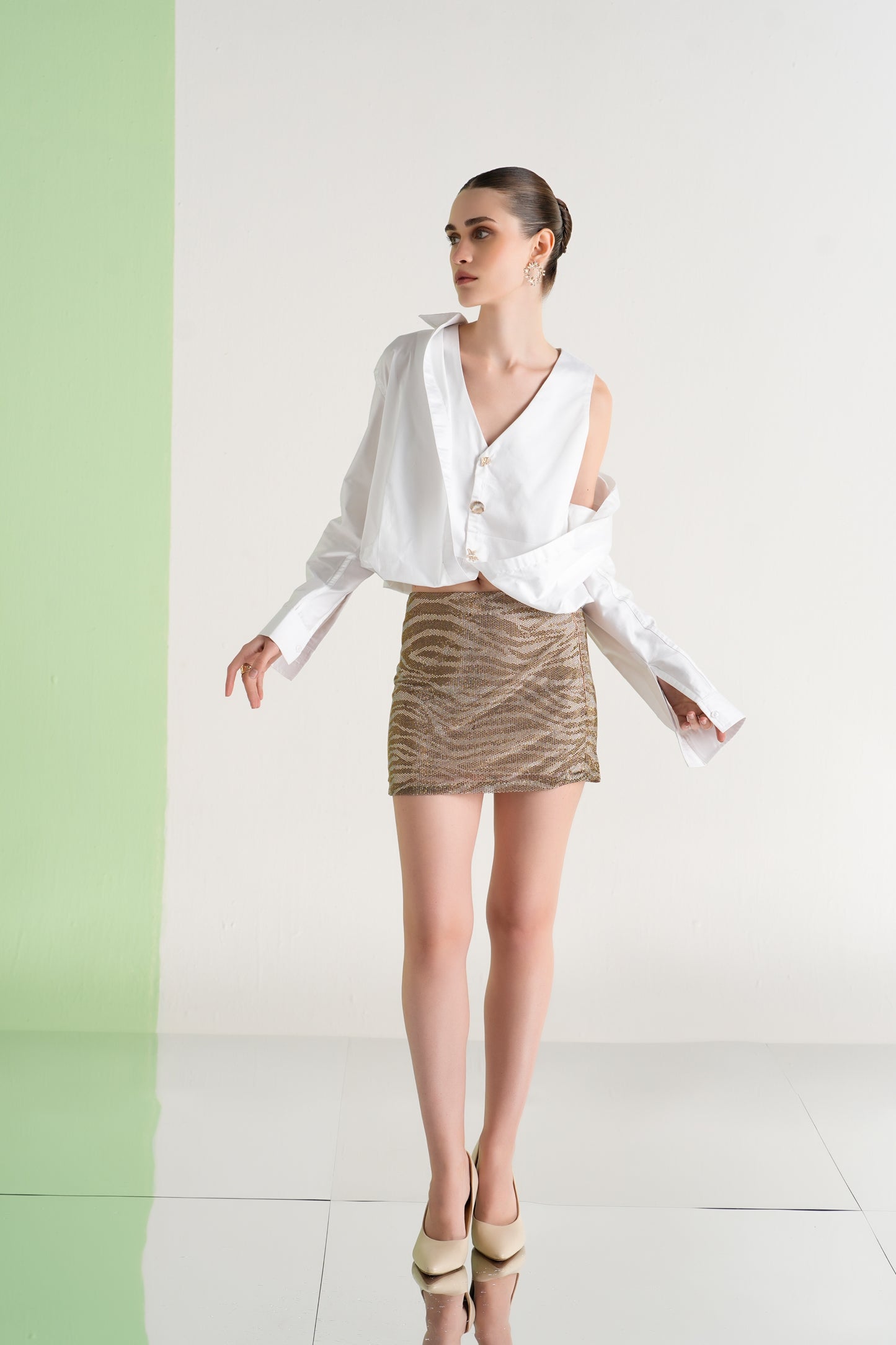 Ivory Layered Shirt