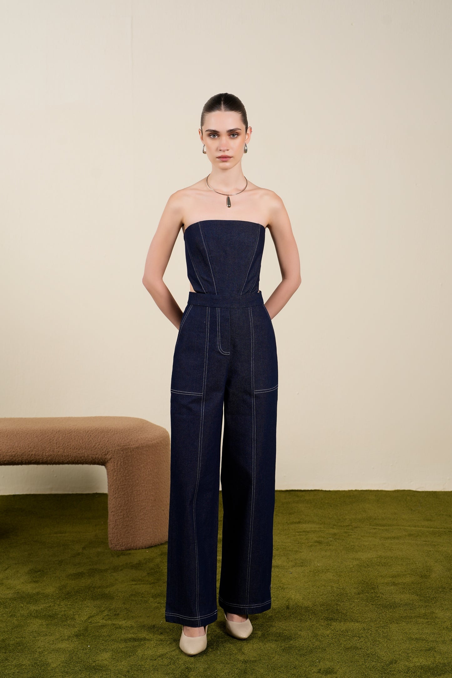 Indigo Denim Jumpsuit