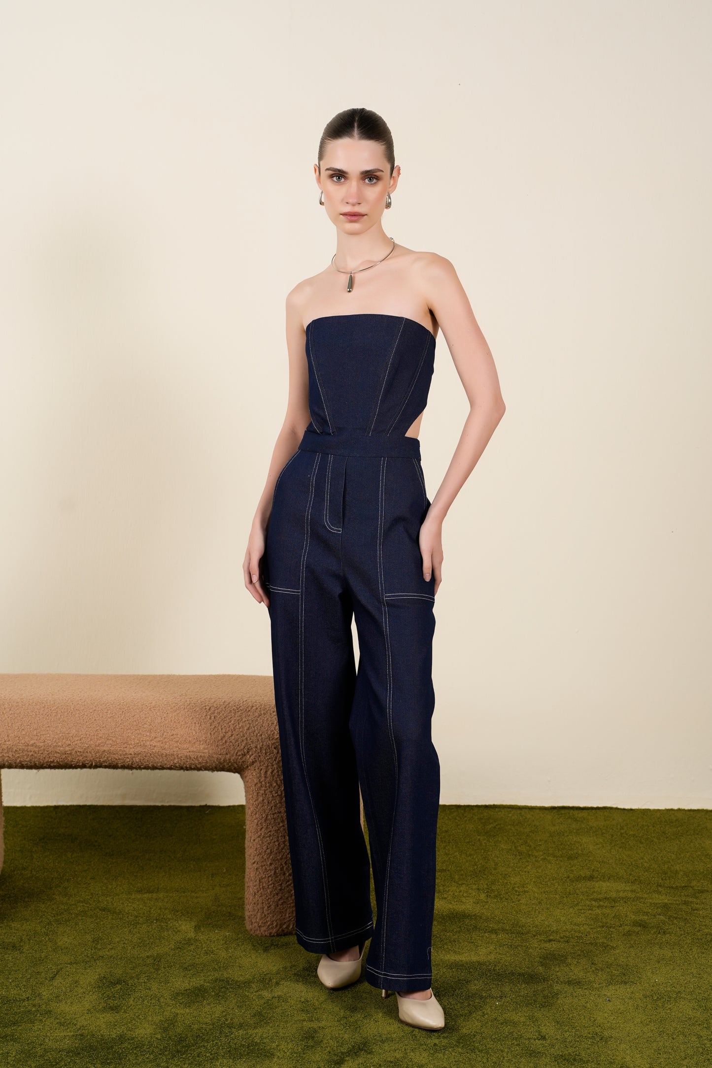 Indigo Denim Jumpsuit