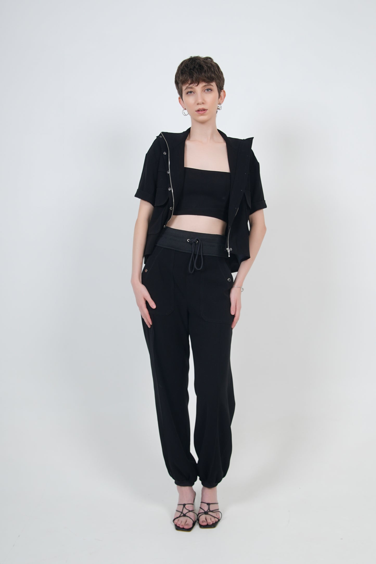 Noir Overshirt with Joggers