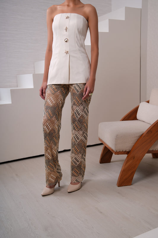 SEAFOAM SHEER PANTS