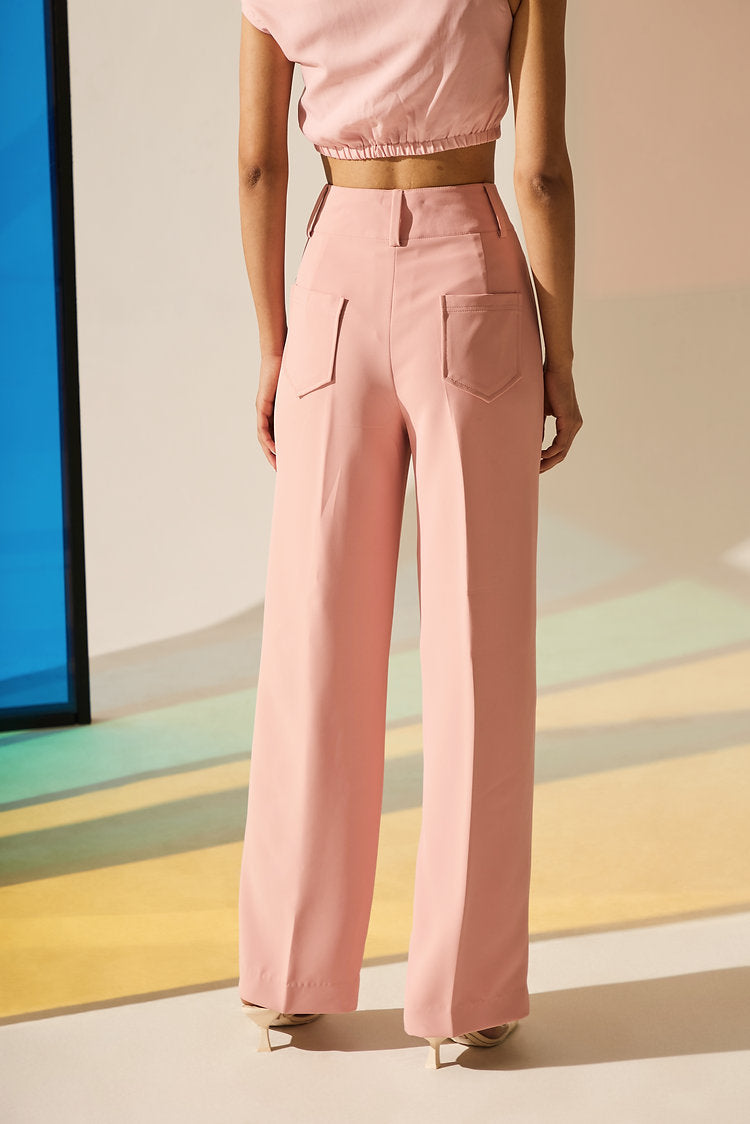 Rosewater Pleated Pants