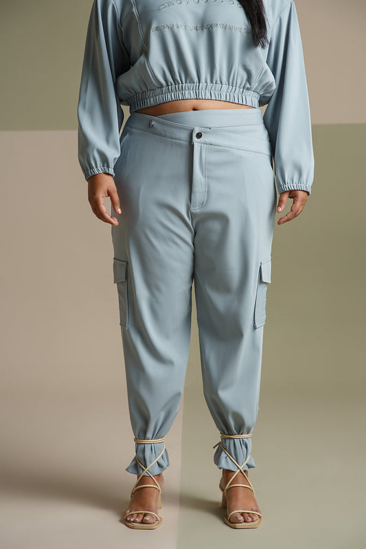 Mint Belt Detail Joggers